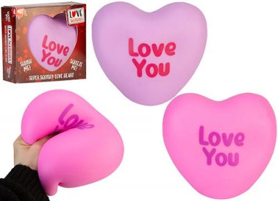 Super Squishy Love Heart in a Box 15cm Sensory Toy