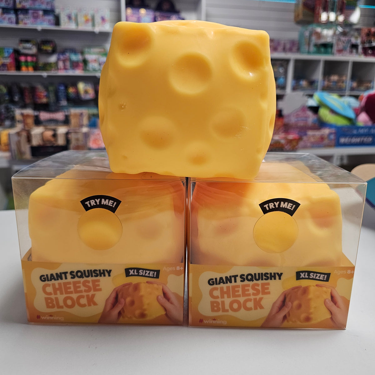 Giant Squishy Cheese Block