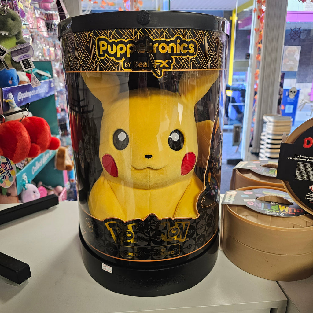 Pokémon Pikachu Puppetronic by Realfx | Interactive Life-Like Pikachu with 120+ Sounds & Actions | Moving Mouth, Light-Up Cheeks