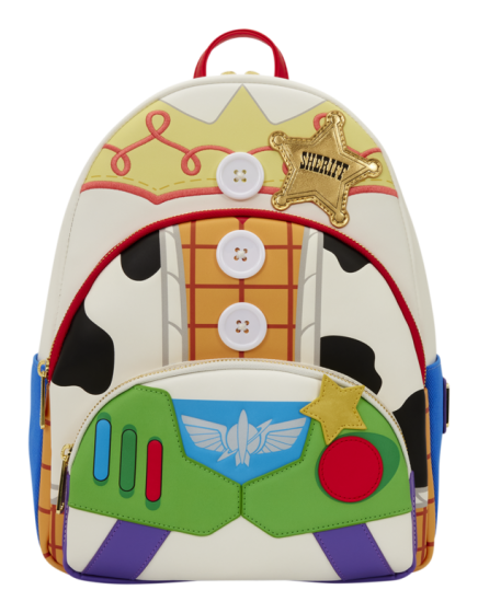 Loungefly Toy Story 5 Triple Pocket Mid-Sized Backpack