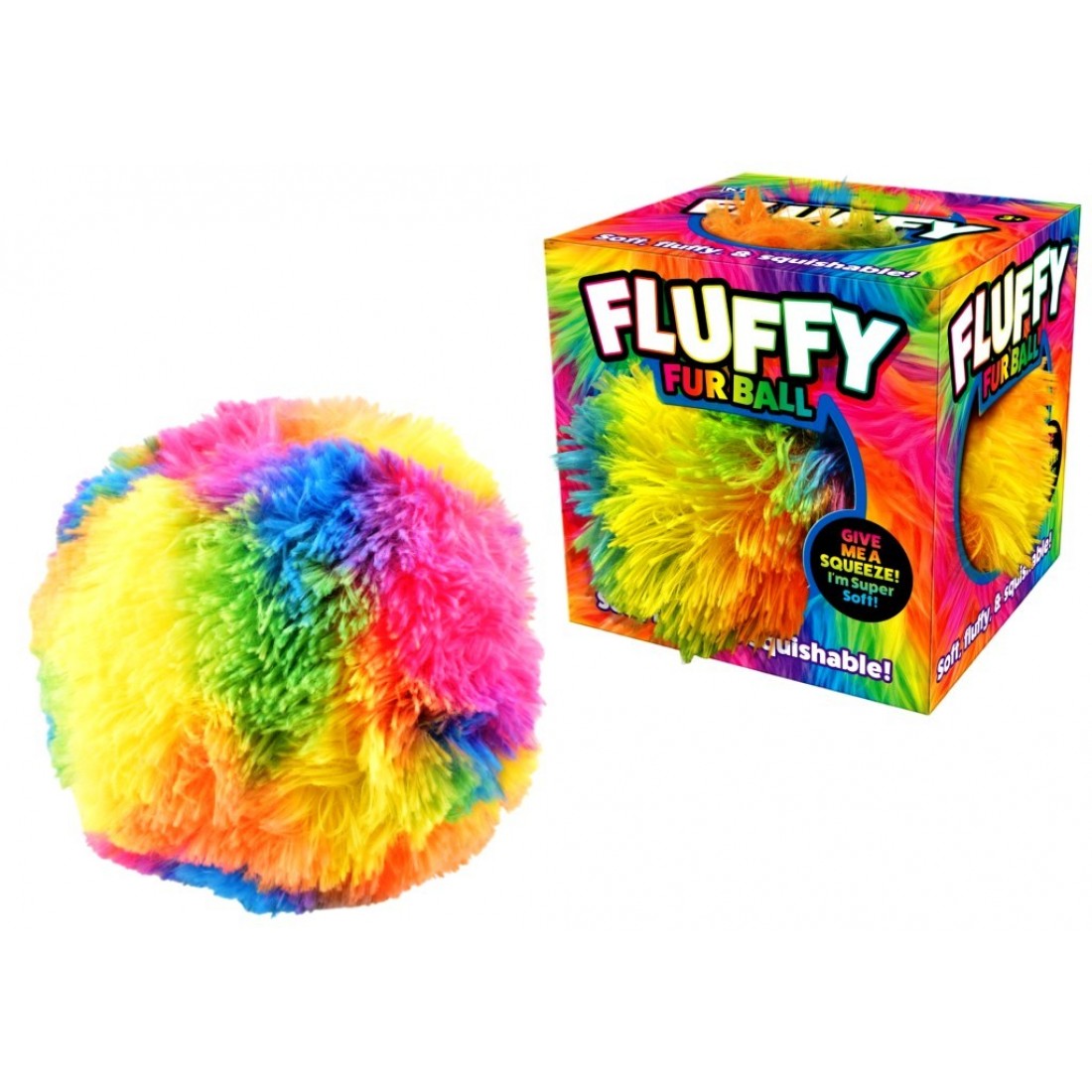 Fluffy Fur Ball Jumbo Squishy 18cm