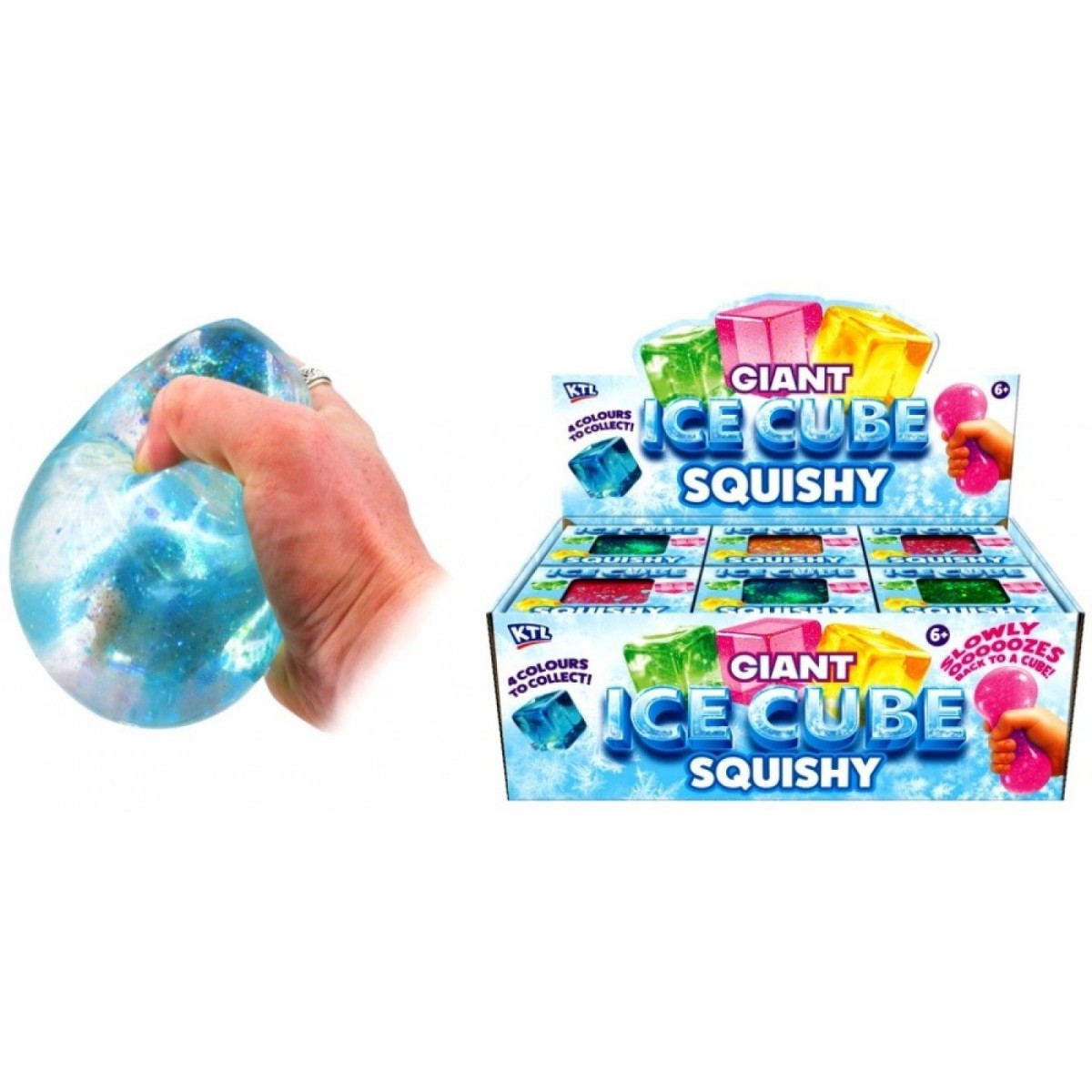 KTL Giant Ice Cube Squishy Sensory Toy - Assorted