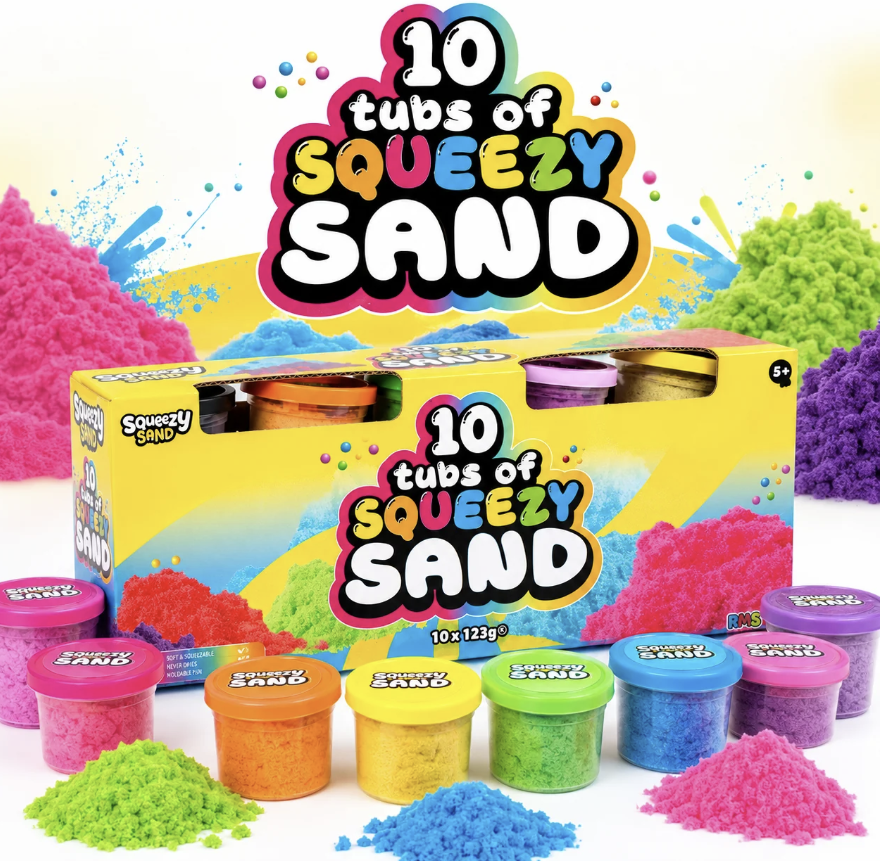 10 Tubsof Squeezy Sand