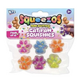 Squeezos Mini Glitter Cat Paw Taba Squishies
