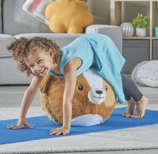 Yoga Ball Buddy with Bubbleplush Puppy