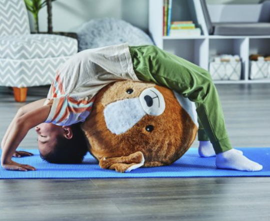 Yoga Ball Buddy with Bubbleplush Puppy