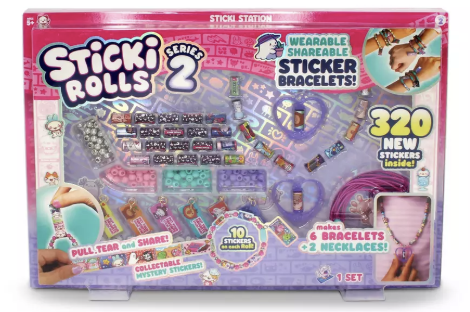 Sticki Rolls Sky Castle Sticki Station S2, Wearable Shareable Stickers