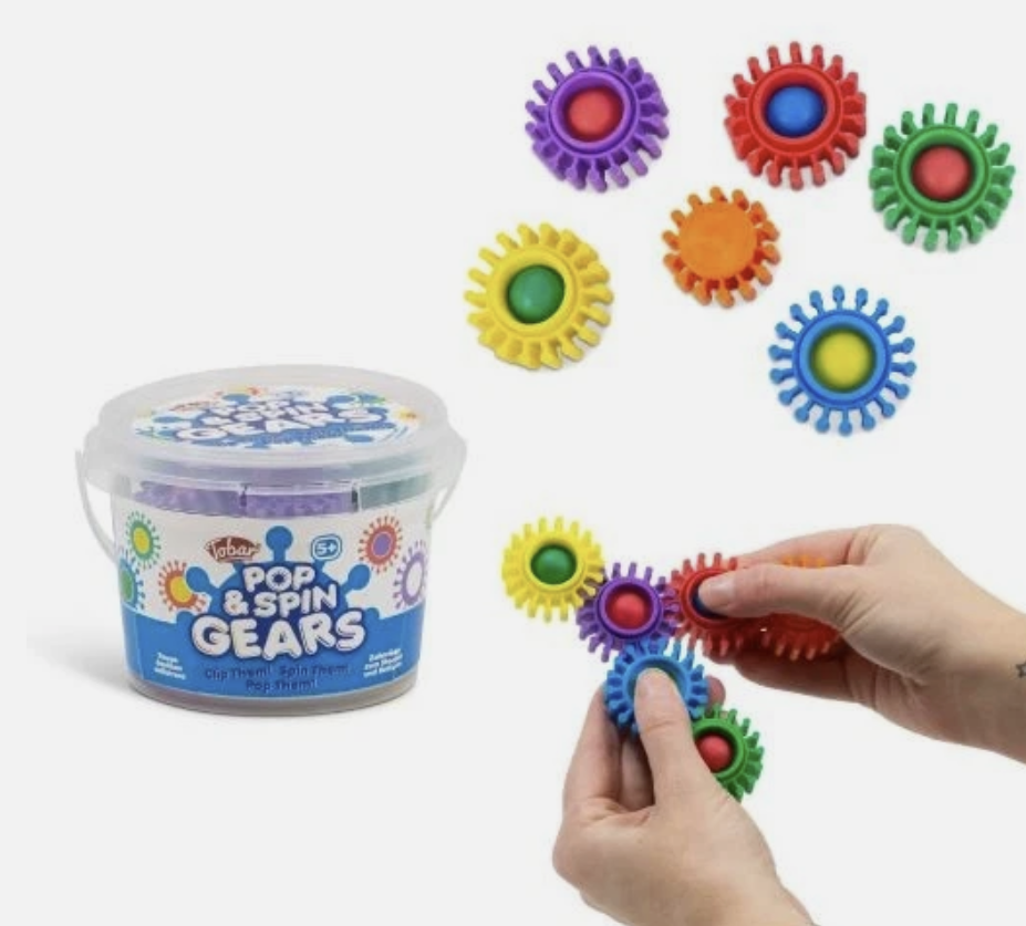 Tobar Pop and Spin Gears Construction Toy