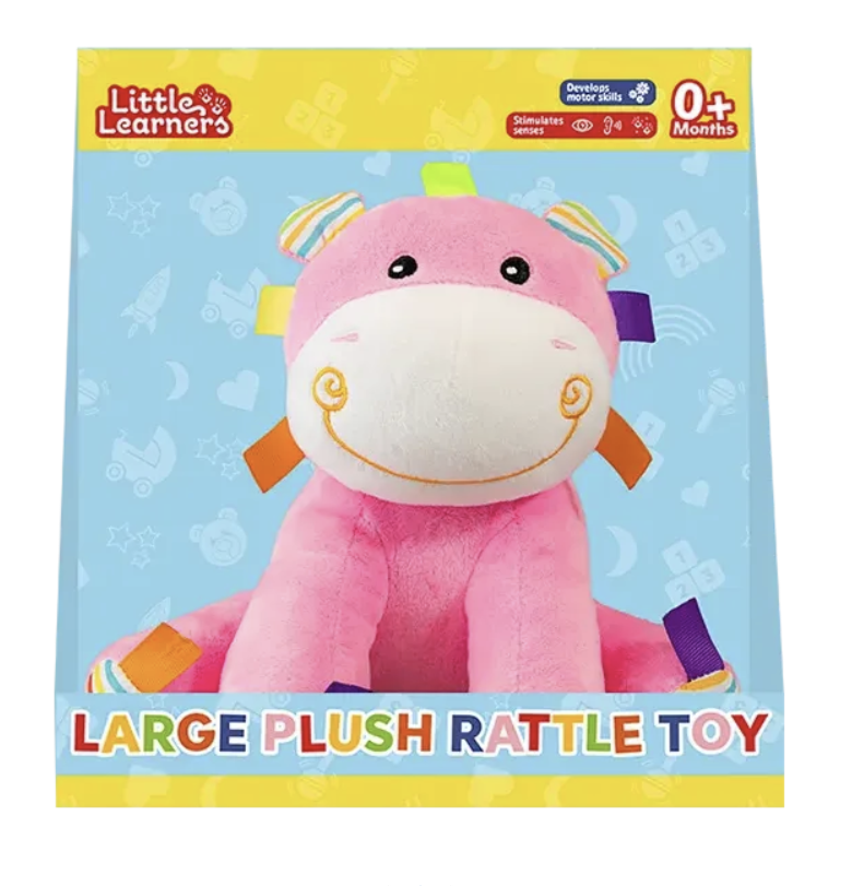 Large Plush Rattle Toy