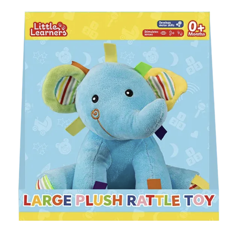 Large Plush Rattle Toy