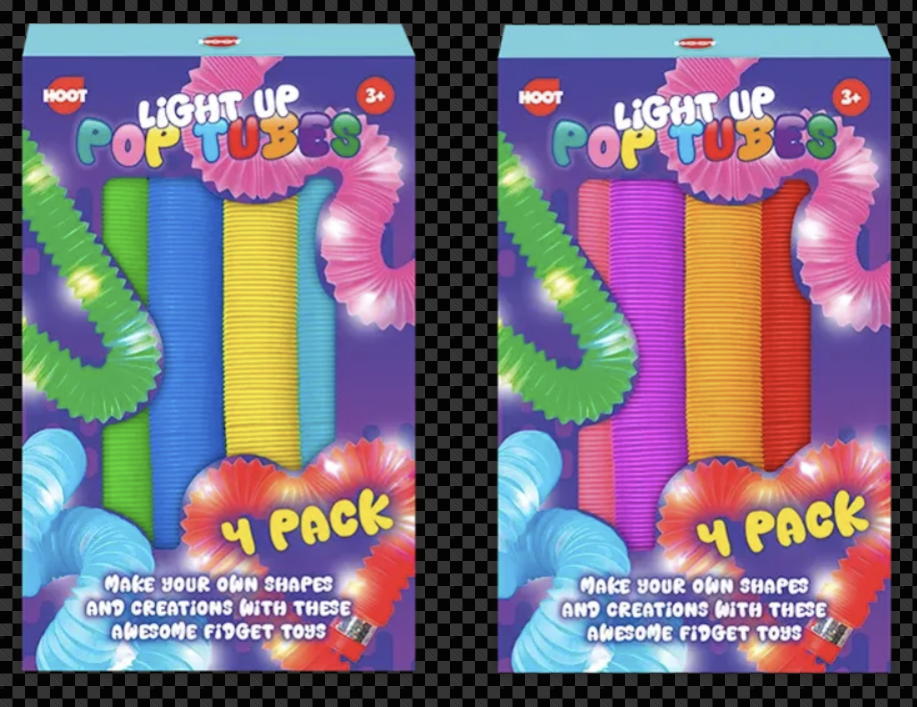 Light Up Pop Tubes 4 Pack