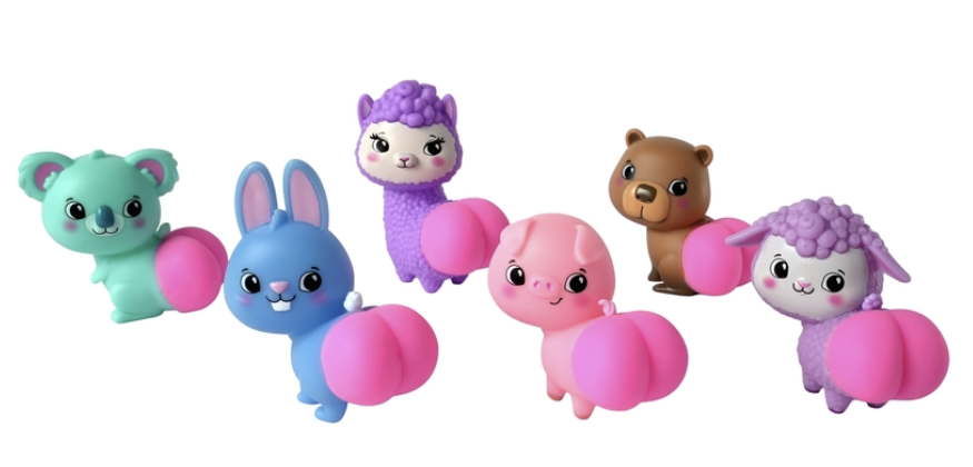 Squishy Tushy Toys (Series 1) Double Pack 3 Inch Collectible Figure