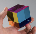 Original Cmy Cube (50mm) - Color Cube - Optical Cube - Cyan, Magenta, Yellow