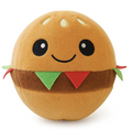 Pumpin Plushies Burger – Inflatable Soft Ball Plush Toy with Air Pump