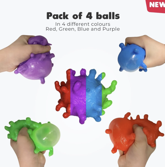 Puffer Stress Ball 4 pack