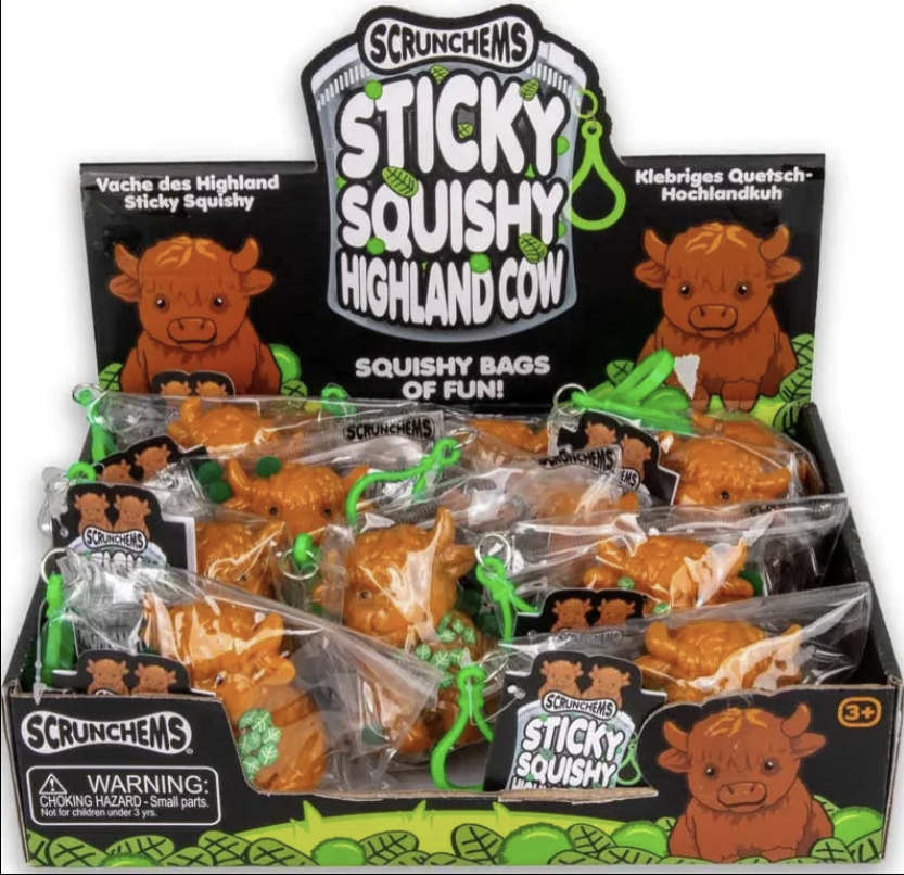 Scrunchems Sticky Squishy Highland Cow