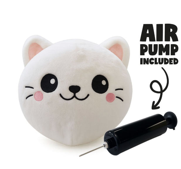 Pumpin Plushies Cat – Inflatable Soft Plush Toy Ball with Air Pump