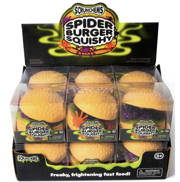 Scrunchems Spooky Spider Burger Squishy