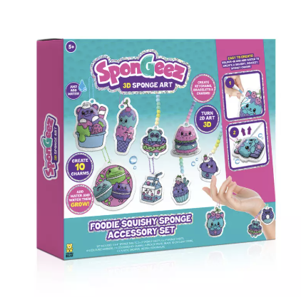 So Chic! Spongeez Foodie Squishy Sponge Accessory Set