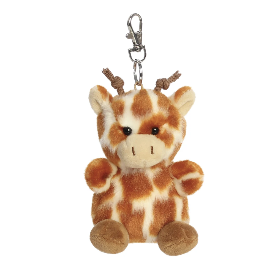 Palm Pals Safara Giraffe Clip-On Key Ring