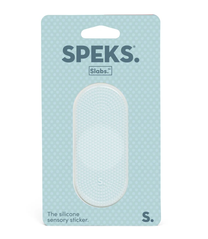 Speks Slabs Silicone Sensory Stickers | Static Teal
