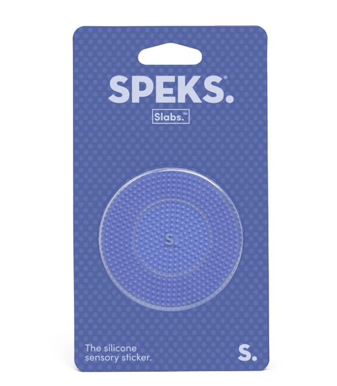 Speks Slabs Silicone Sensory Stickers | Static Blue