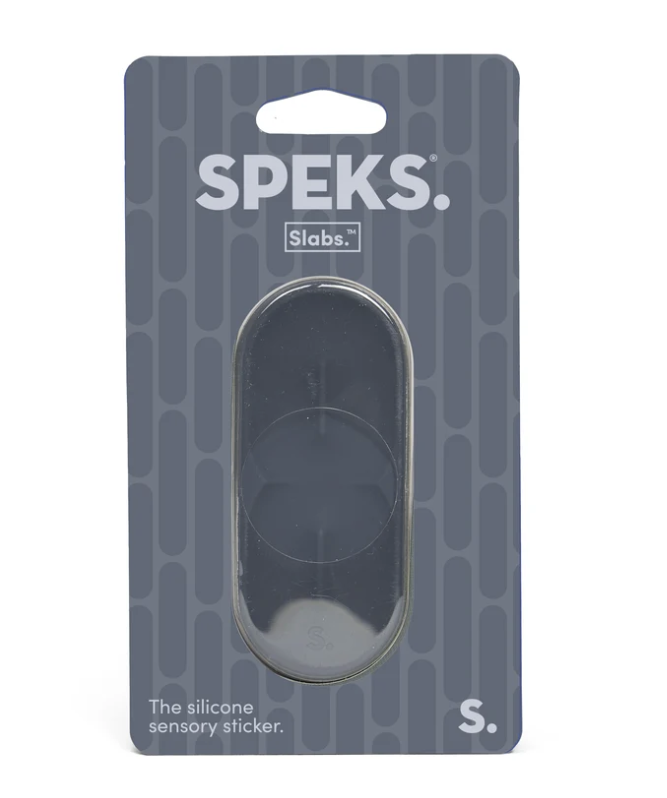 Speks Slabs Silicone Sensory Stickers | Path Grey