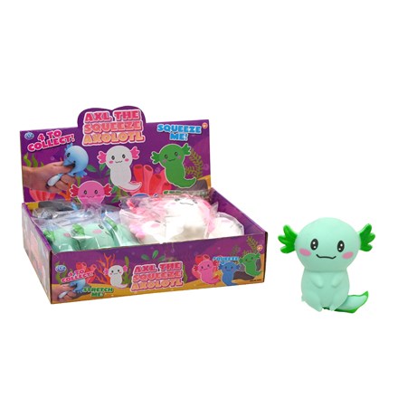 Squeeze Axolotl Squishy Sensory Toy 10cm Assorted