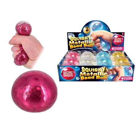 Squeezy Metallic Bead Ball Assorted Sensory Fidget Toy