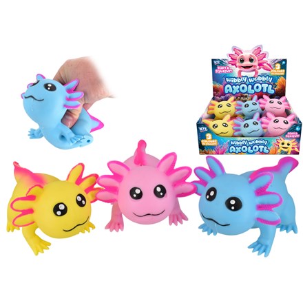 Soft Squishy Axolotl 16cm Sensory Toy Assorted