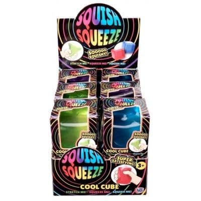 Squish Squeeze Cool Cube squishy Toy - Assorted