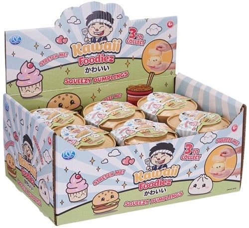 Kawaii Foodiez Squeezy Dumpling 8.5cm Squishy Toy