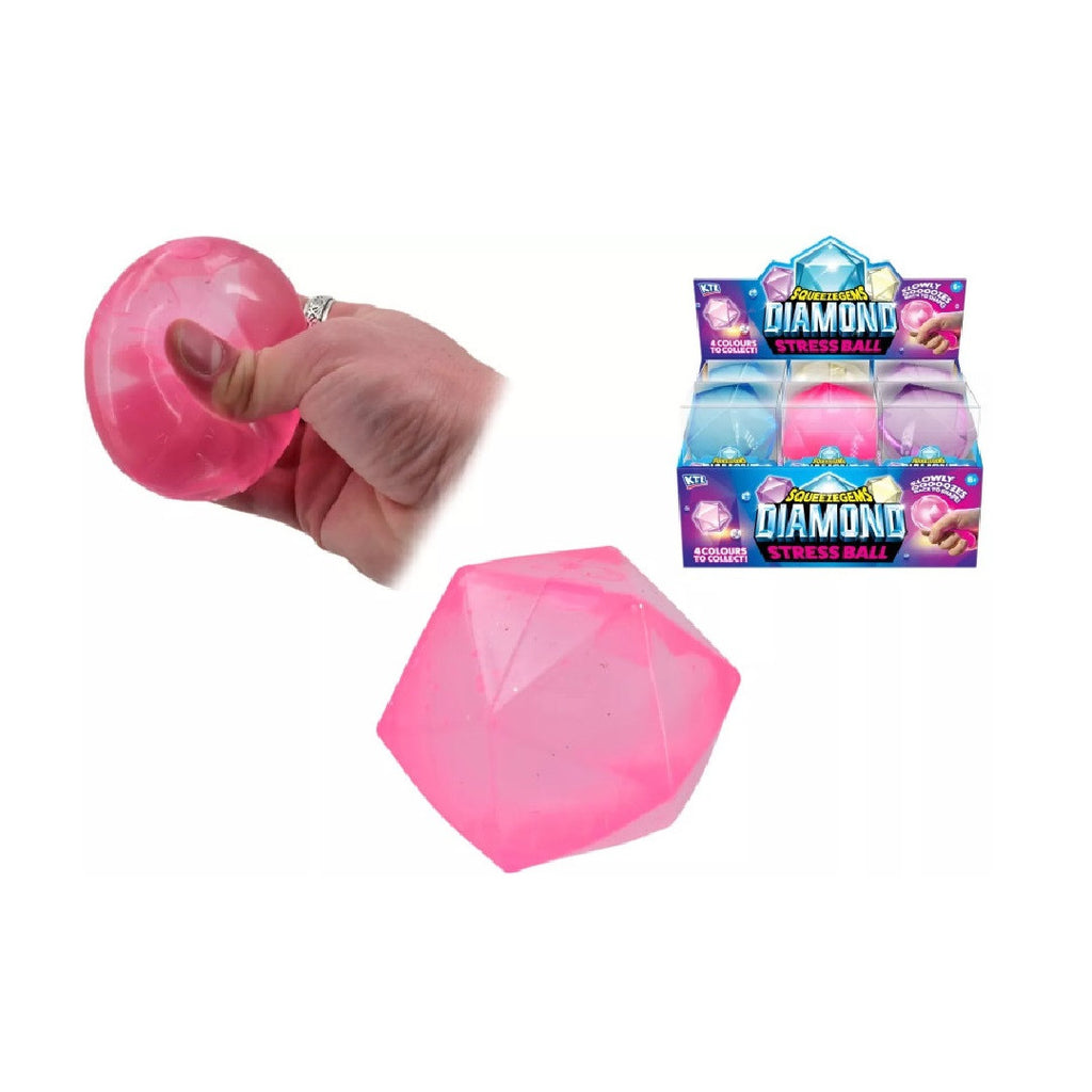 SqueezeGems Diamond Squeeze Ball Stress Toy Assorted