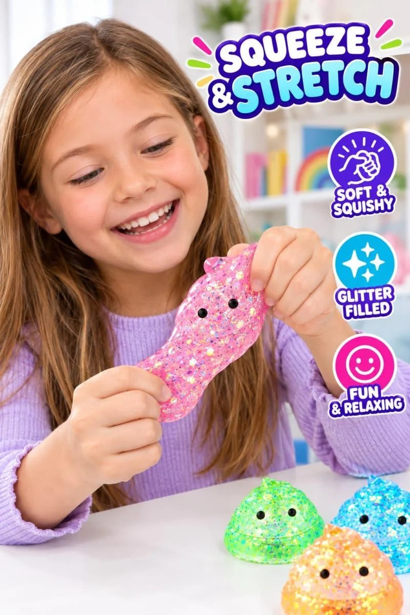 Glitter Squeezy Poo Toy