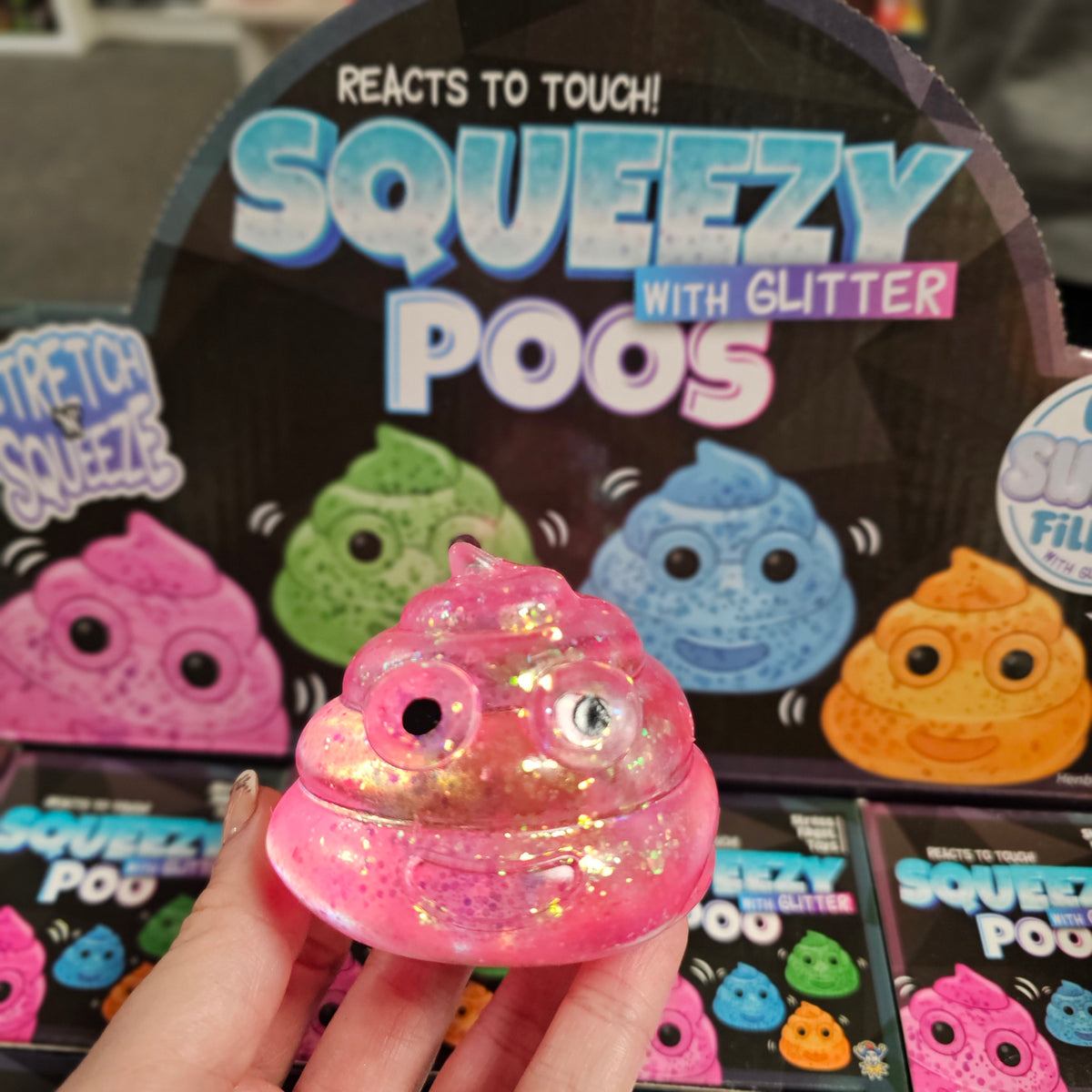 Glitter Squeezy Poo Toy
