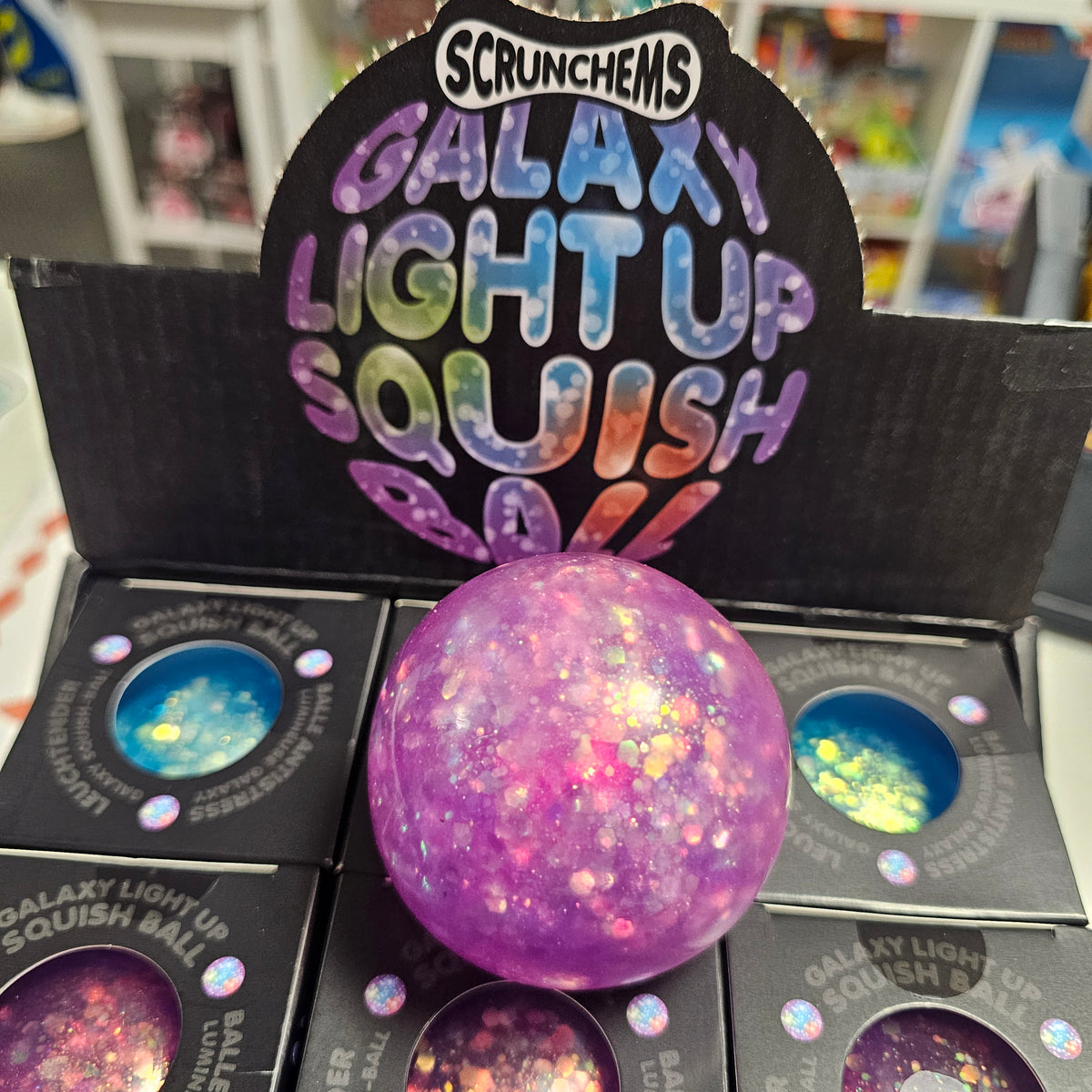 Scrunchems | Galaxy Light Up Squish Ball