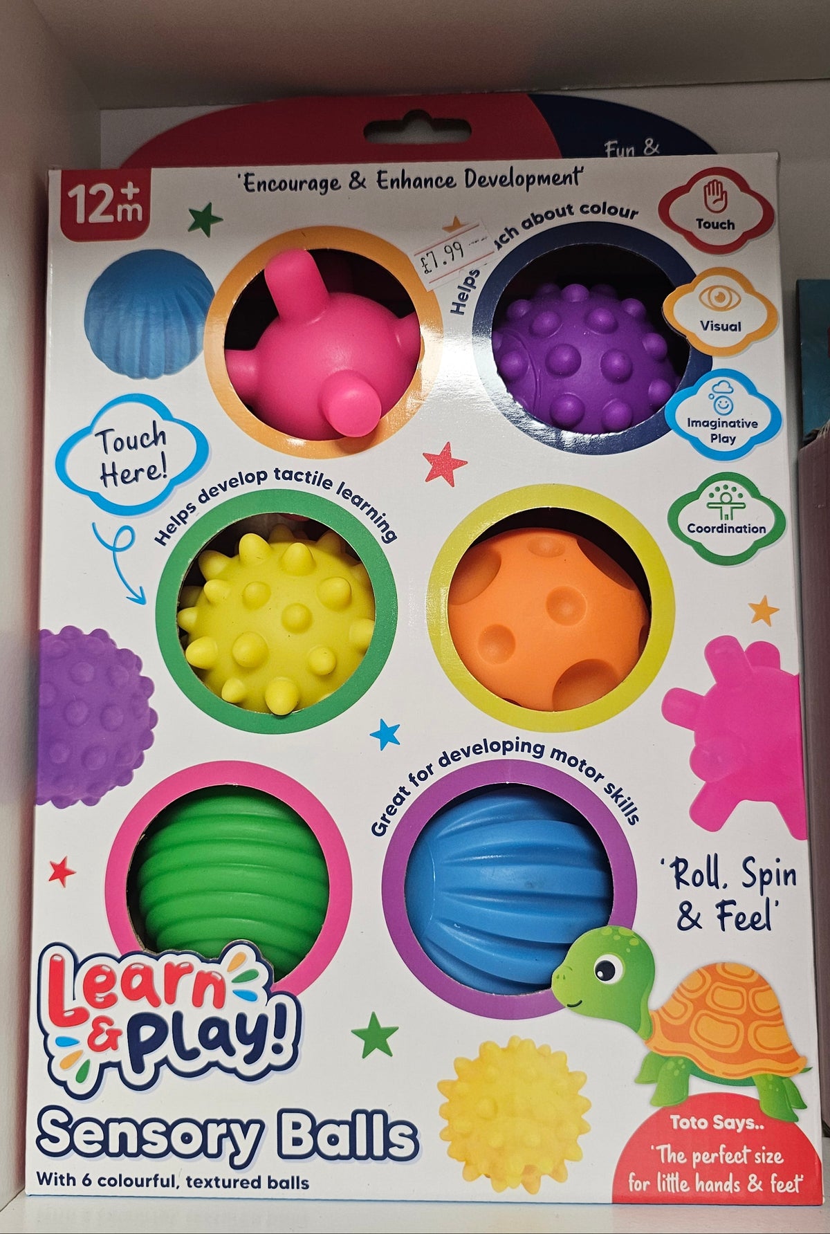 Learn & Play | Sensory Balls | 6 Pack