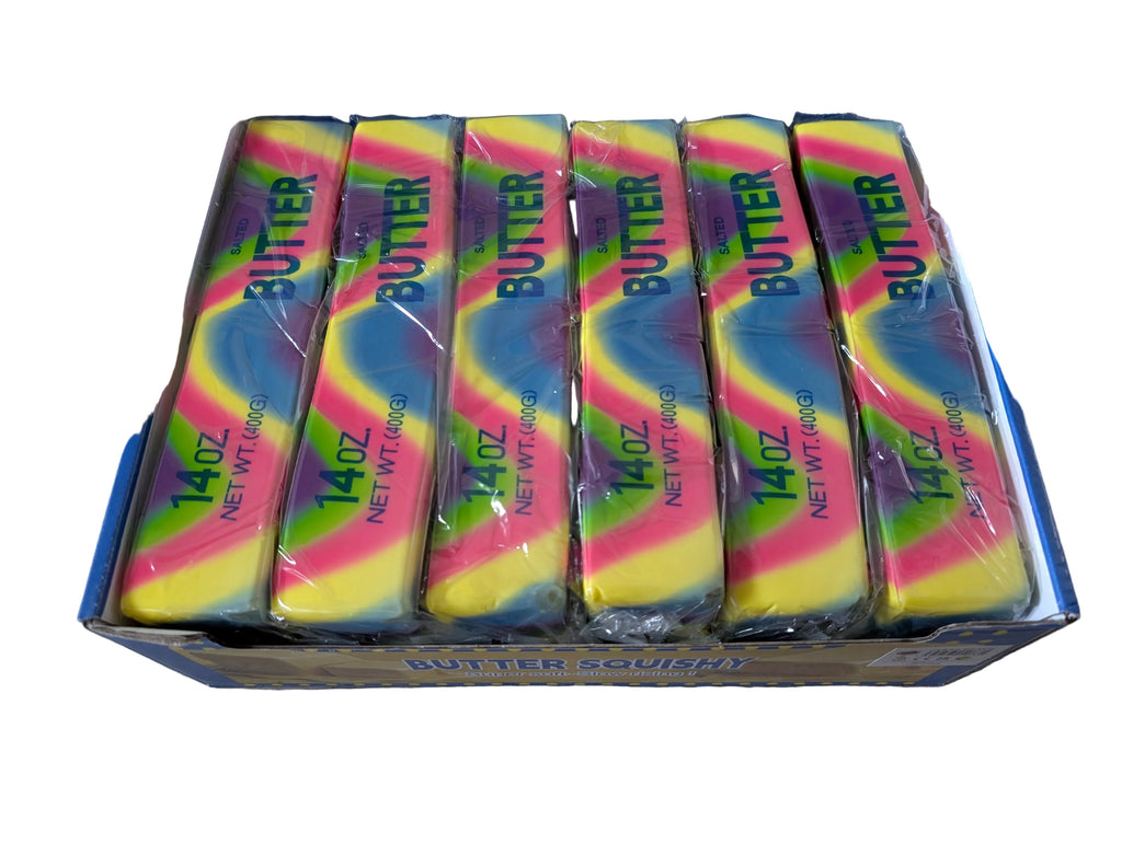 Large Rainbow Butter Squishy 14oz 22cm