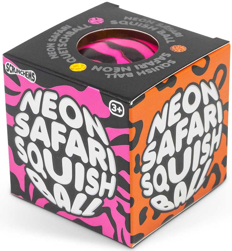 Scrunchems Neon Safari Squish Ball Assorted Squishy Toy