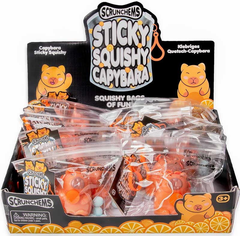 SCRUNCHEMS STICKY SQUISHY CAPYBARA