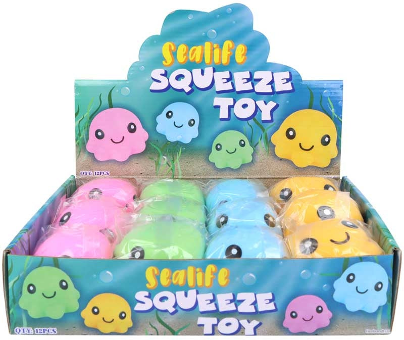 Squeeze Octopus 12cm Assorted Squishy Sensory Toy