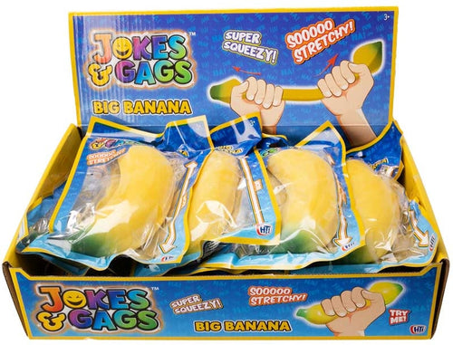 Jokes & Gags - Squeezy Banana Squishy Stress Toy