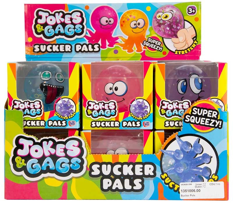 Sucker Pals Assorted Sticky Sensory Toy
