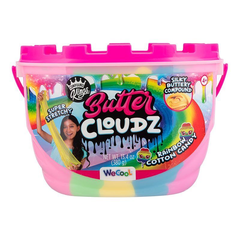 Butter Cloudz Swirls Large Rainbow Cotton Candy Squishy Sensory Toy