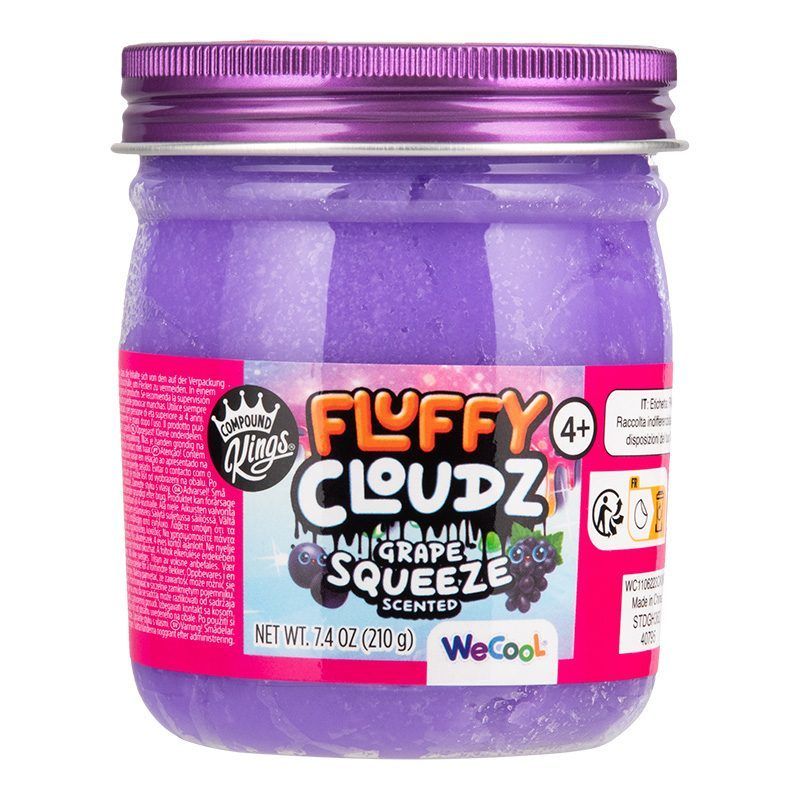 Fluffy Cloudz Grape Squeeze Squishy Sensory Toy